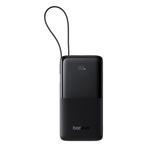 Powerbank Bipow 2 20000mah 20W z wyświetlaczem wbudowanym kablem USB-C - czarny