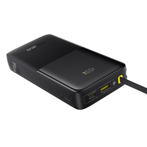 Powerbank Bipow 2 20000mah 20W z wyświetlaczem wbudowanym kablem USB-C - czarny