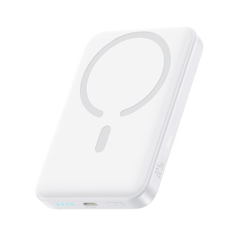 Powerbank bezprzewodowy EnerFill FM11 10000mAh 22.5W MagSafe z kablem USB-C 30cm - biały