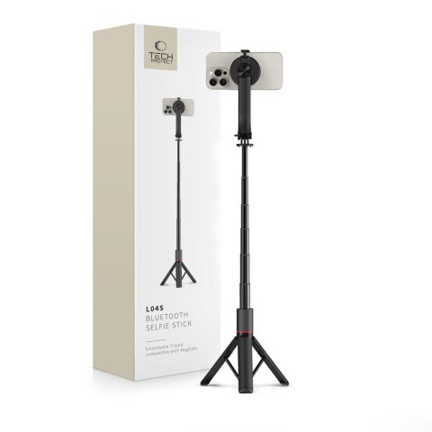 Selfie stick kijek do zdjęć z tripodem do 95cm i głowicą 360 Bluetooth - czarny