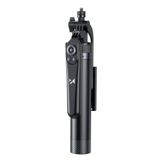 Selfie stick kijek z uchwytem do smartfona teleskopowy tripod 1.3m - czarny