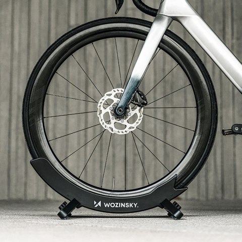 Stojak rowerowy serwisowy stabilny na koło roweru 3-8 cm - czarny