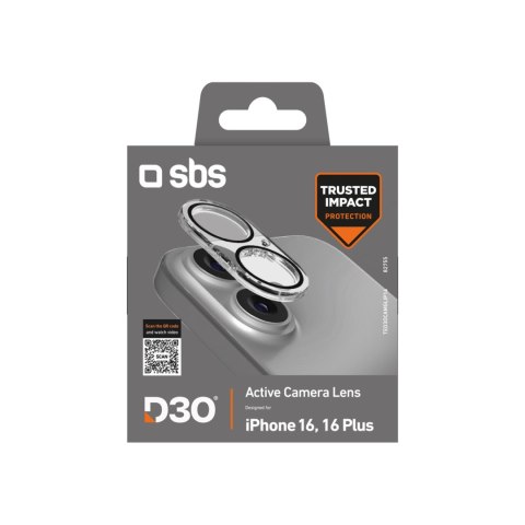 Szkło hartowane na aparat do iPhone 16 / 16 Plus D3O