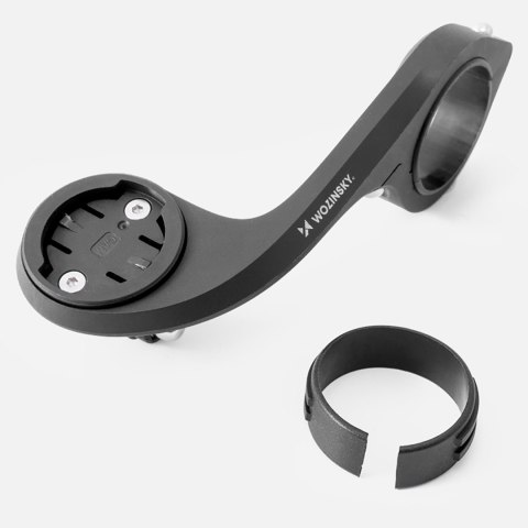 Uchwyt rowerowy na licznik Garmin kamerkę lampkę - czarny