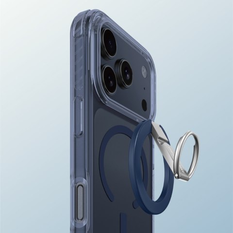 Etui case na iPhone 17 Pro Titan Pro Grip Ring Set MagSafe - niebieskie