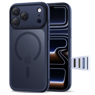 Etui pokrowiec na iPhone 17 Pro Magpeak Magsafe CC - granatowy mat