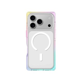 Etui pokrowiec na iPhone 17 Pro Omni MagSafe - przezroczyste-tęczowe