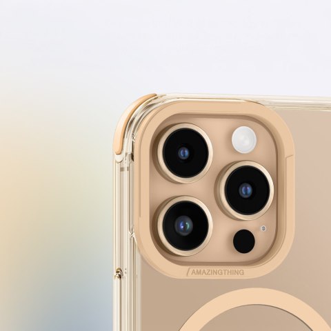 Etui silikonowe pokrowiec do iPhone 16 Pro Max Omni Mag Case - różowe złoto