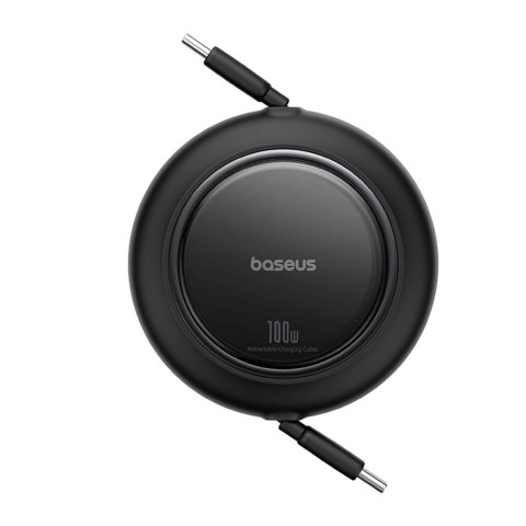 Kabel przewód zwijany USB-C Free2Pull Mini 100W 1.5m - czarny