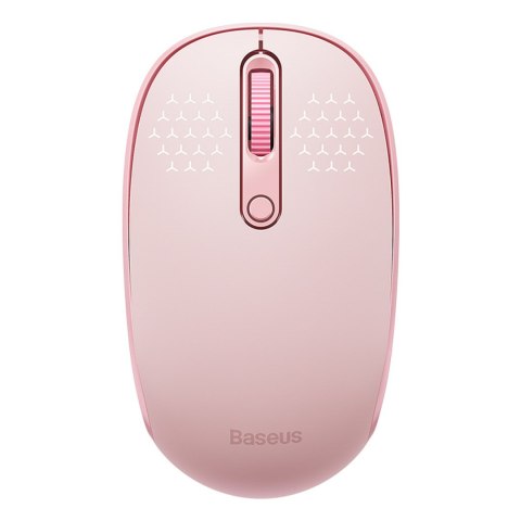 Myszka bezprzewodowa 3 tryby łączności 2.4GHz Bluetooth 3.0 5.0 F01B - różowa