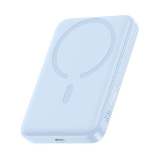 Powerbank indukcyjny 10000mAh 22.5W MagSafe z kablem USB-C 20V/3A 0.3m - niebieski