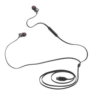 Słuchawki dokanałowe przewodowe USB-C JBL Tune 310C - czarne