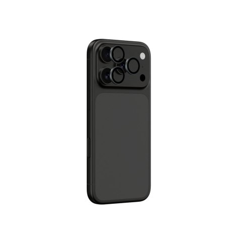 Szkło na aparat na iPhone 17 Pro / Pro Max Sapphire z szarą ramką