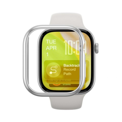 Etui ochronne na zegarek Apple Watch Series 11 46mm Minimal - srebrne