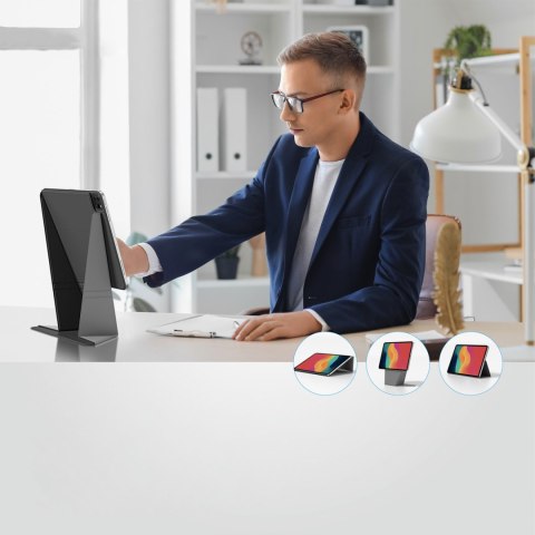 Etui ochronne z podstawką na iPad Air M3 13'' - czarne