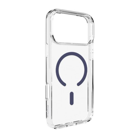 Etui pokrowiec case na iPhone 17 Pro Lite Mag MagSafe - przezroczyste niebieski pierścień