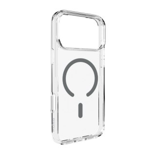 Etui pokrowiec case na iPhone 17 Pro Lite Mag MagSafe - przezroczyste szary pierścień