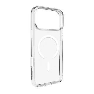 Etui pokrowiec case na iPhone 17 Pro Max Lite Mag MagSafe - przezroczyste biały pierścień