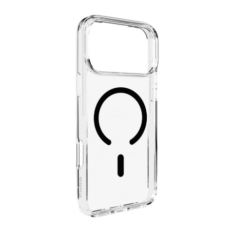 Etui pokrowiec case na iPhone 17 Pro Max Lite Mag MagSafe - przezroczyste czarny pierścień