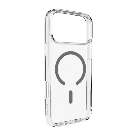 Etui pokrowiec case na iPhone 17 Pro Max Lite Mag MagSafe - przezroczyste szary pierścień