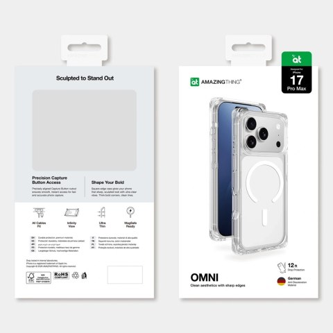 Etui pokrowiec na iPhone 17 Pro Max Omni MagSafe - przezroczyste