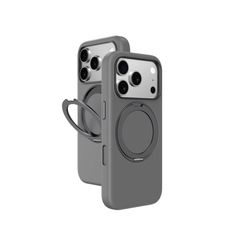 Etui pokrowiec na iPhone 17 Pro Max z podstawką Cloudie - szare