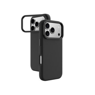 Etui pokrowiec na iPhone 17 Pro z podstawką Glamour - czarne