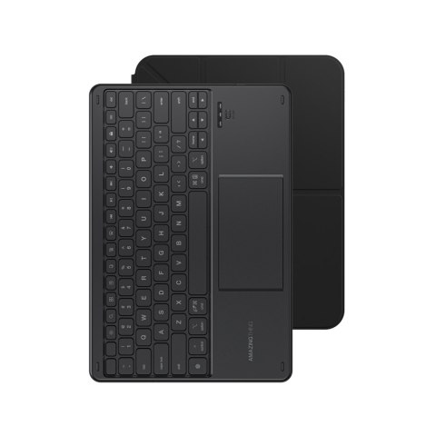 Etui pokrowiec z klawiaturą touchpadem na iPad 11'' 2025 - czarne