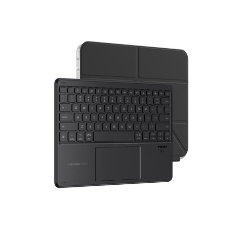 Etui pokrowiec z klawiaturą touchpadem na iPad 11'' 2025 - czarne