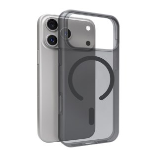 Etui silikonowe na iPhone 17 Pro Magsafe Daylight - półprzezroczyste czarne