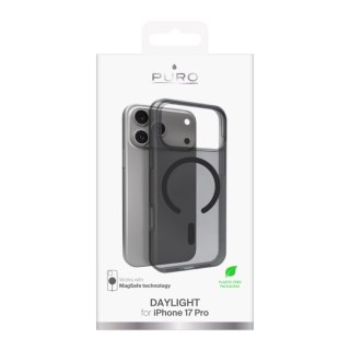 Etui silikonowe na iPhone 17 Pro Magsafe Daylight - półprzezroczyste czarne