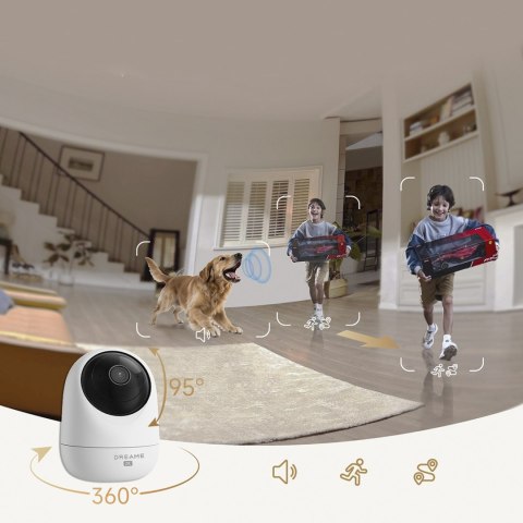 Kamera wewnętrzna do monitoringu 2K IR Wi-Fi Bluetooth - biała
