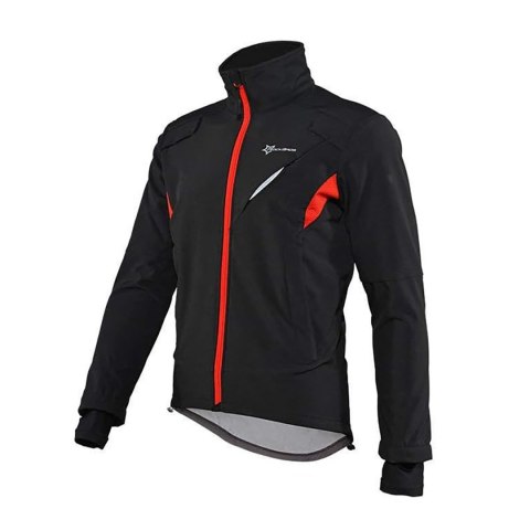 Kurtka sportowa wiatroszczelna kolarska rozmiar XL - czarna