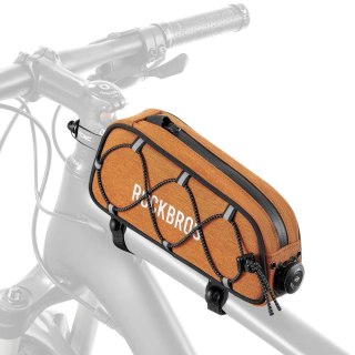 Torba rowerowa na górną rurę ramy wodoodporna 0.7L - pomarańczowa