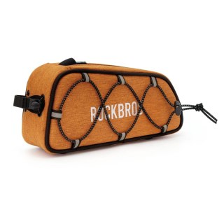 Torba rowerowa na górną rurę ramy wodoodporna 0.7L - pomarańczowa