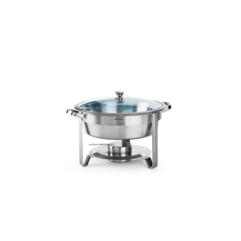 Podgrzewacz do potraw na pastę okrągły stalowy śr. 345mm 3.5l - Hendi 470619