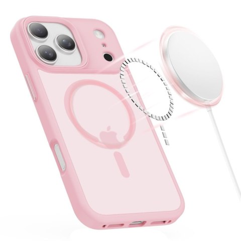 Etui pokrowiec na iPhone 17 Pro Max MagMat MagSafe - różowe