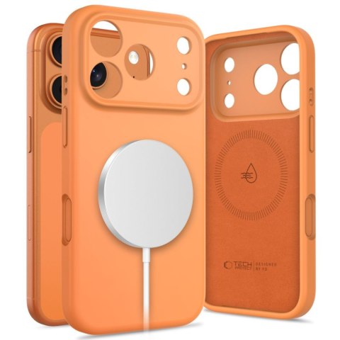 Etui pokrowiec na iPhone 17 Pro Max Silicone MagSafe - pomarańczowe