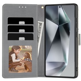 Etui zamykane z ekoskóry na Samsung Galaxy A26 5G / A17 4G / 5G Wallet - stokrotki z liśćmi