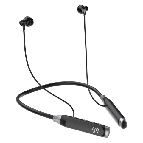 Słuchawki bezprzewodowe U5 Max Bluetooth z pałąkiem na szyję - czarne