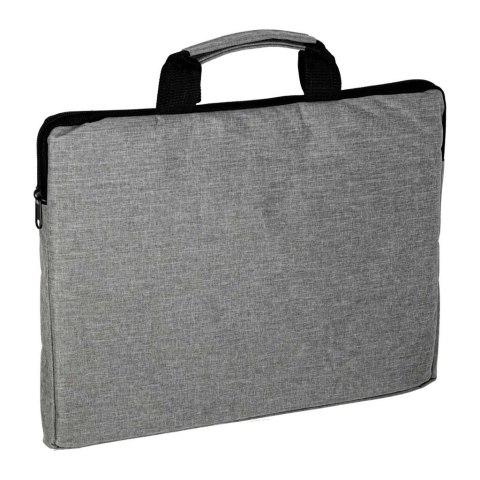 Torba na laptopa 15,6 cali na ramię teczka biznesowa damska męska szara