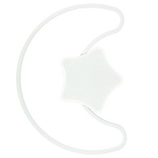 Lampa LED sufitowa plafon do pokoju dziecięcego ściemniana + pilot księżyc biała