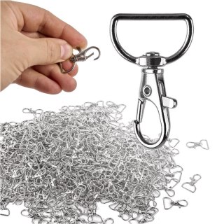 Karabińczyk metalowy rybka 20 mm 500 szt.
