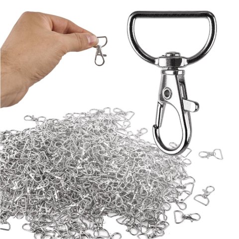 Karabińczyk metalowy rybka 20 mm 500 szt.
