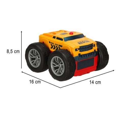 Samochód auto na pilota Revolt 2 Sided Rescue Racer mega transformacja obrót 360 4WD