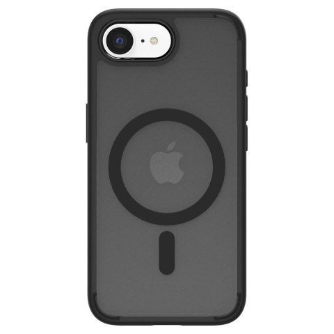 Etui case na iPhone 16e Ultra Hybrid MagSafe - czarne półprzezroczyste
