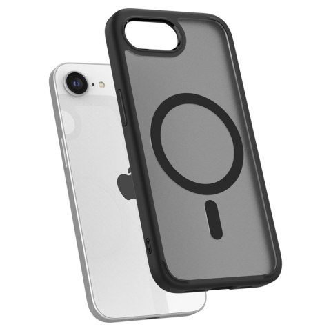 Etui case na iPhone 16e Ultra Hybrid MagSafe - czarne półprzezroczyste