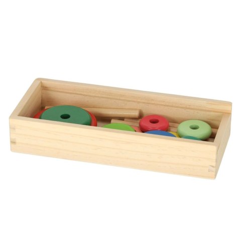Piramida drewniana z podstawą wieża sorter