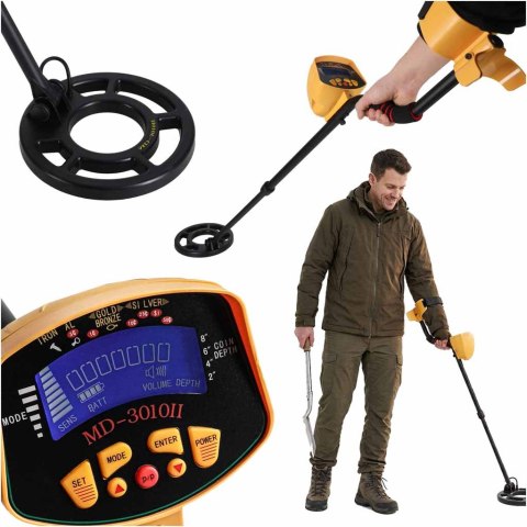 Wykrywacz metali detektor metalu LCD MD3010