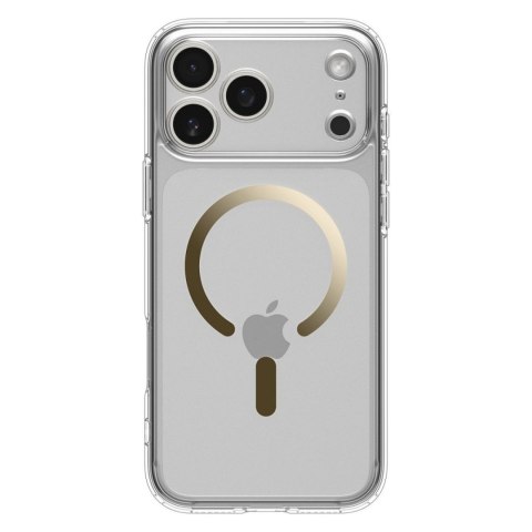 Etui pokrowiec na iPhone 17 Pro Ultra Hybrid MagSafe - przezroczysto-złote